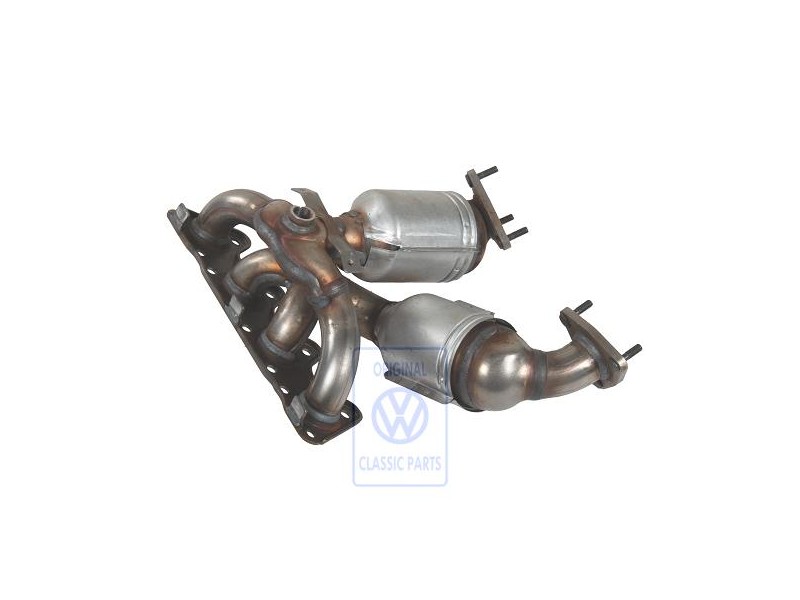 Original VW Exhaust Manifold With Catalytic Converter - 06F253031RX