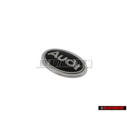 Original Audi Front Fender Side Badge Emblem Black Chrome - 895853621A 01C