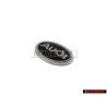 Original Audi Front Fender Side Badge Emblem Black Chrome - 895853621A 01C