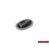 Original Audi Front Fender Side Badge Emblem Black Chrome - 895853621A 01C