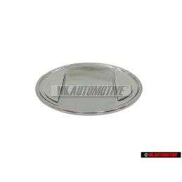 Original Audi Front Fender Side Badge Emblem Black Chrome - 895853621A 01C
