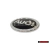 Original Audi Front Fender Side Badge Emblem Black Chrome - 8D0853621B 2ZZ
