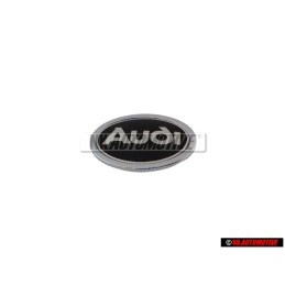 Original Audi Front Fender Side Badge Emblem Black Chrome - 8D0853621B 2ZZ