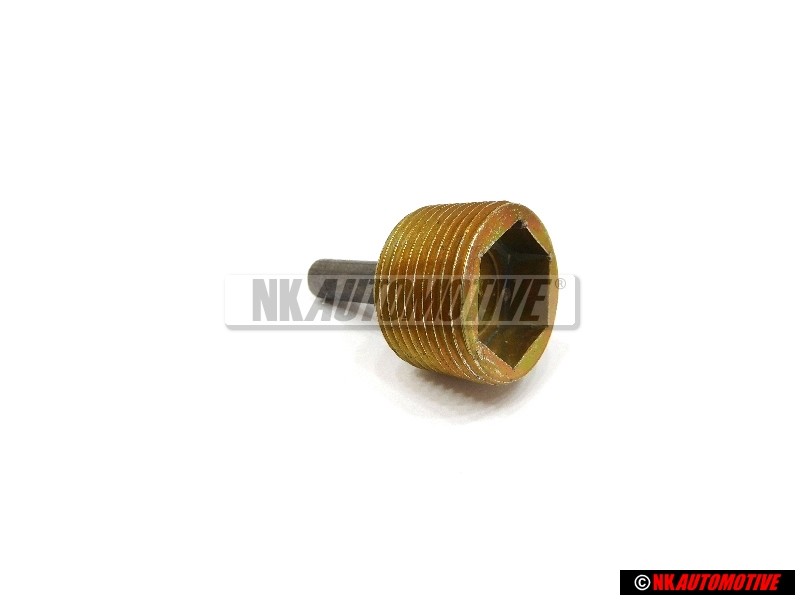Original VW Oil Drain Plug, Magnetic - 091301143