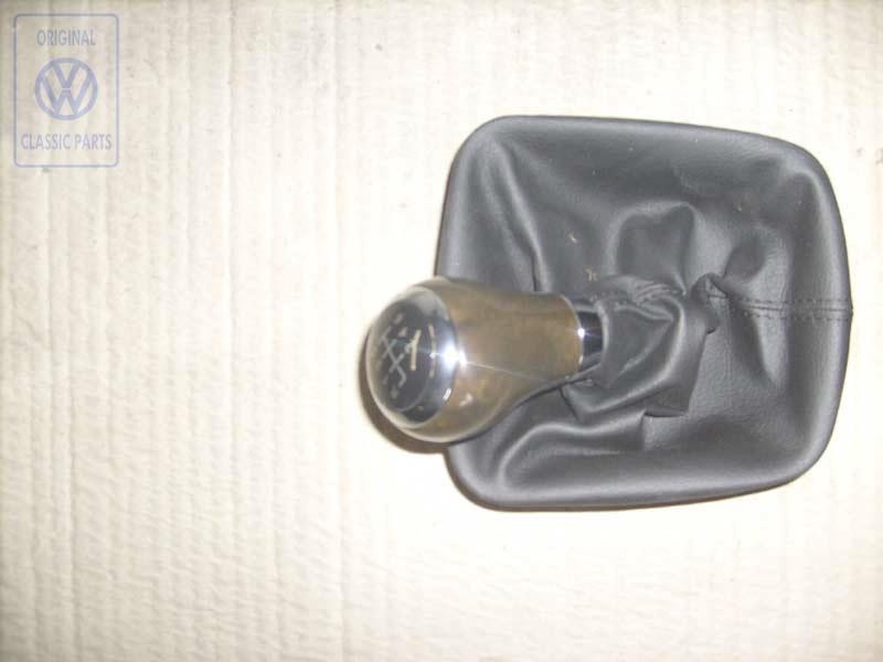 Original VW Gearstick Knob With Boot For Gearstick Lever Leather - 1K0064255M