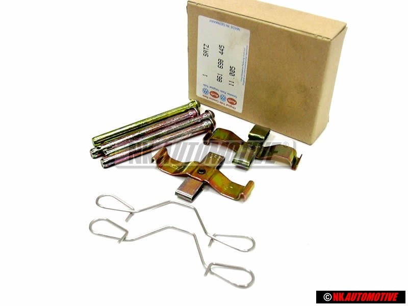 Original VW Front Brake Pads Securing Parts Repair Kit - 861698445