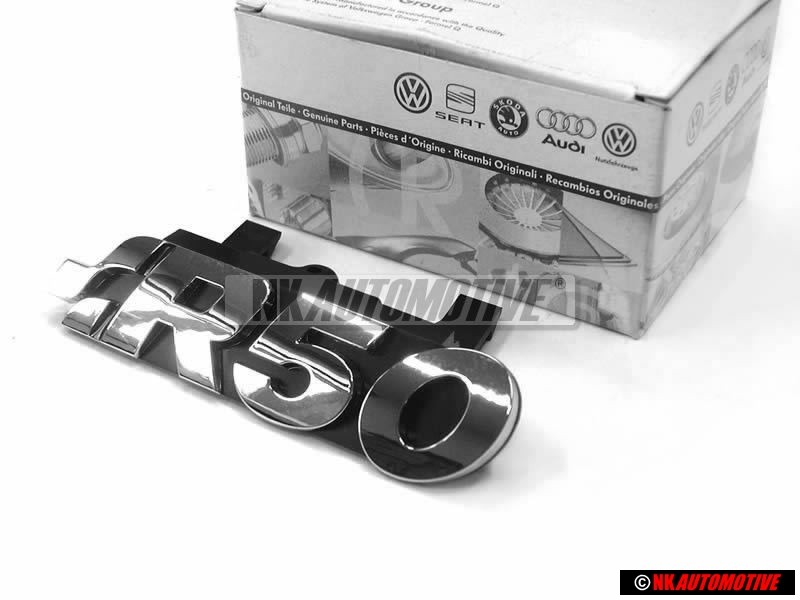 Original VW R50 Front Grill Badge Emblem Chrome - 7L9853679