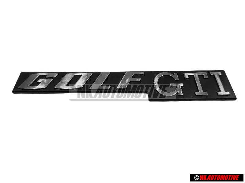 Original VW GOLF GTI Rear Badge Emblem Brushed Silver - 171853687K EG8