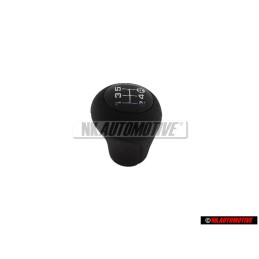 Original Audi Gearstick Knob (Leatherette) Satin Black - 4A0711141R 01C