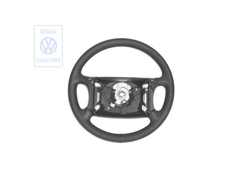 Original VW Steering Wheel (Leather) Black - 155419091 AFL