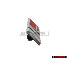 Original Audi S6 Steering Wheel Badge Emblem Chrome Red - 4A0419685A