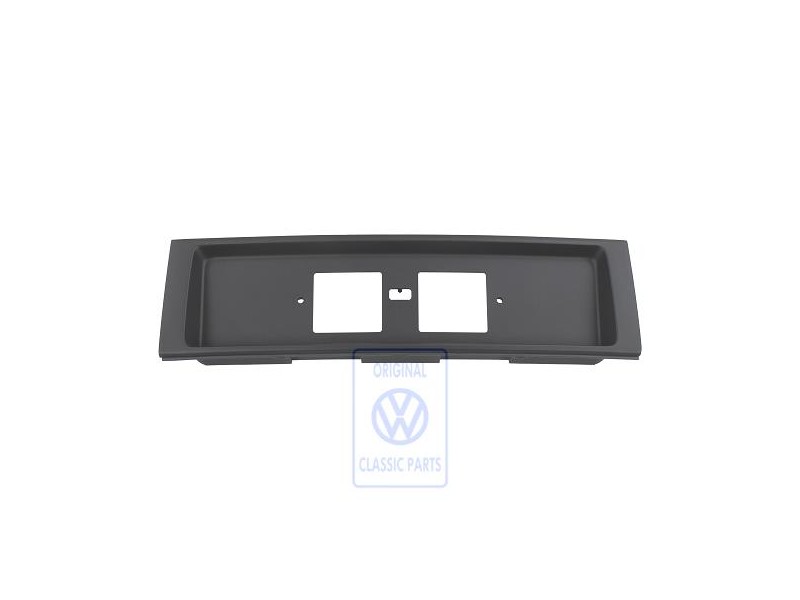 Original VW Trim For Licence Plate Satin Black - 1H5853481B 01C