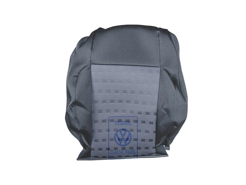 Original VW Backrest Cover (Cloth) With Backrest Pocket Black - 1J0881805NHMPG