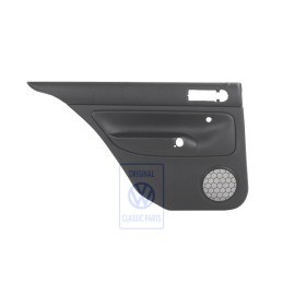 Original VW Door Panel Trim (Leather) Black/Black - 1J5867211BGLKU