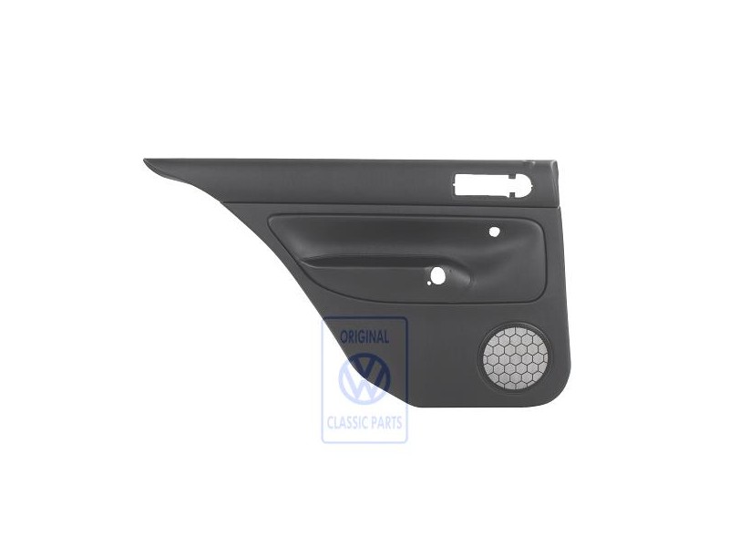 Original VW Door Panel Trim (Leather) Black/Black - 1J5867211BGLKU