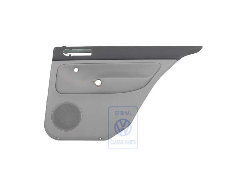 Original VW Door Panel Trim (Cloth) Black/Flannel Grey - 1J5867212ADJGH