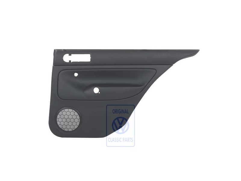 Original VW Door Panel Trim (Leather) Black/Black - 1J5867212ALHSA
