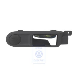 Original VW Door Inner Release Lever With Loudspeaker Black - 3B0839113BD2AQ
