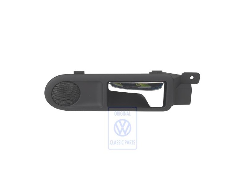 Original VW Door Inner Release Lever With Loudspeaker Black - 3B0839113BD2AQ