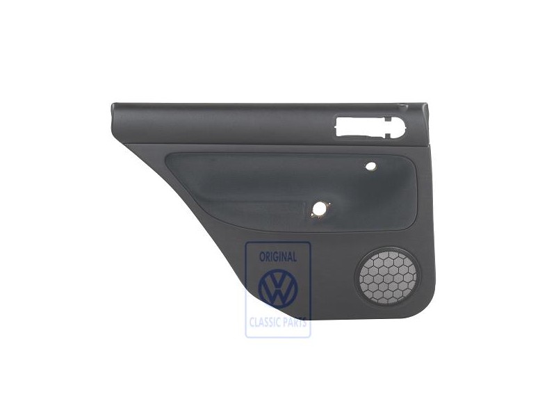 Original VW Door Panel Trim (Cloth) Black/Black - 1J9867211S HWK