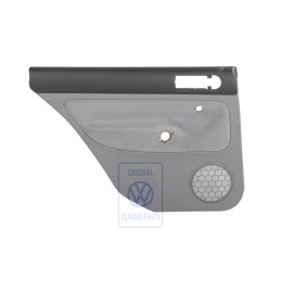 Original VW Door Panel Trim (Cloth) Black/Flannel Grey - 1J9867211S HWL