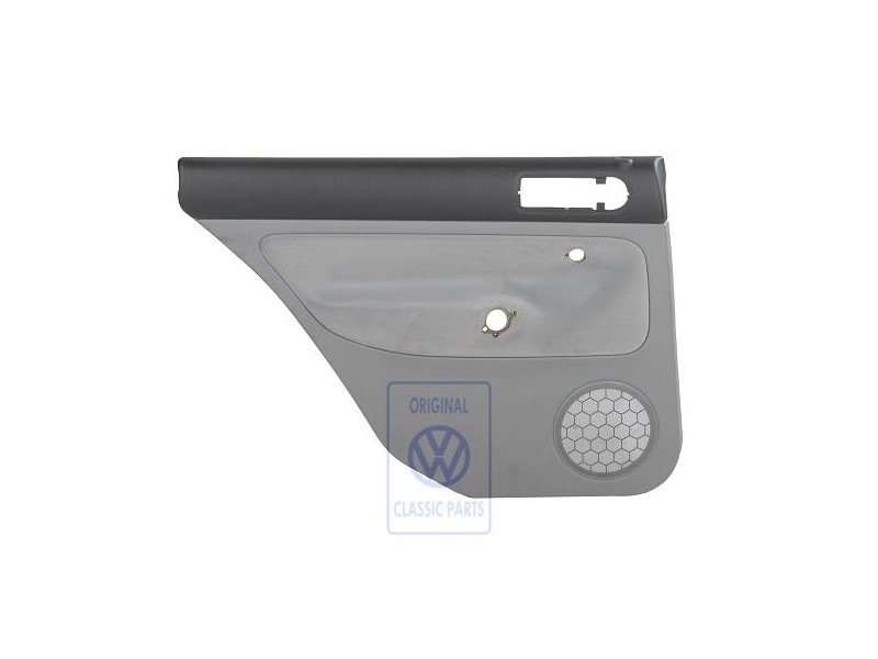 Original VW Door Panel Trim (Cloth) Black/Flannel Grey - 1J9867211S HWL