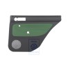 Original VW Door Panel Trim (Cloth) Black/Cosmic Green - 1J9867212Q KNQ