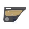 Original VW Door Panel Trim (Cloth) Black/Futura Yellow - 1J9867212Q KNS