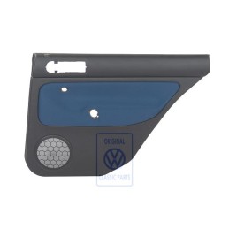 Original VW Door Panel Trim (Cloth) Black/Jazz Blue - 1J9867212Q KNT