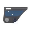 Original VW Door Panel Trim (Cloth) Black/Jazz Blue - 1J9867212Q KNT