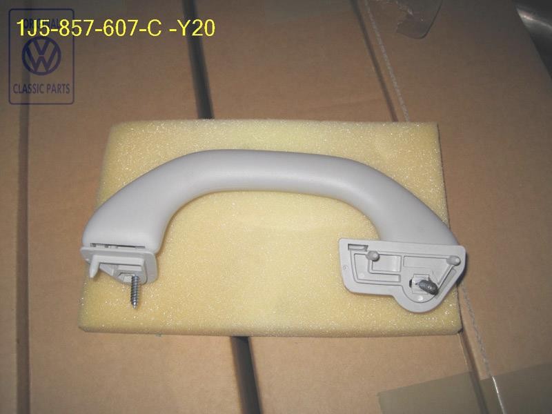 Original VW Grab Handle, Folding Pearl Grey - 1J5857607C Y20