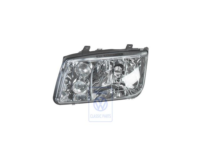 Original VW Halogen Twin Headlights With Halogen Fog Lights - 1J5941017BD