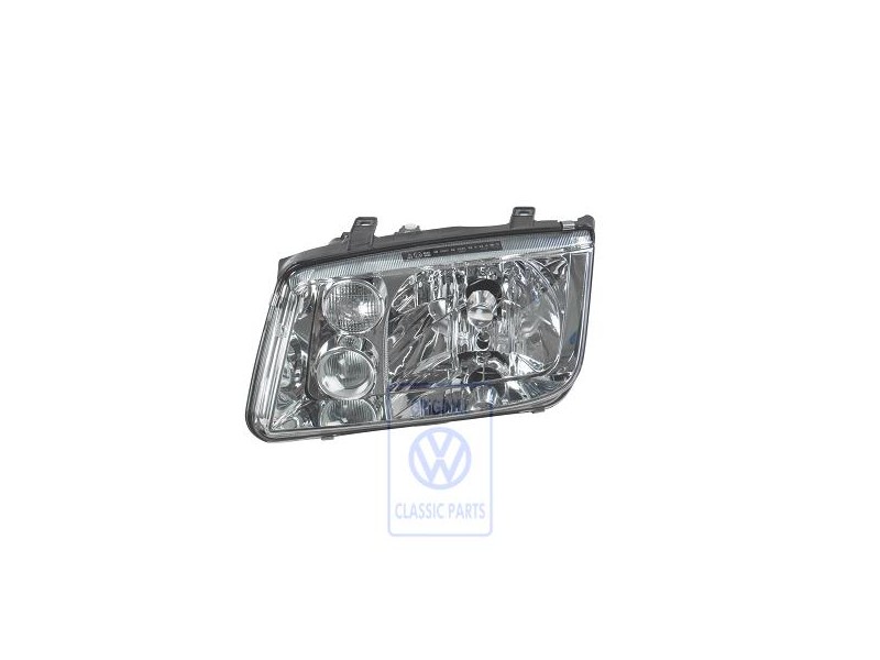 Original VW Halogen Twin Headlights With Halogen Fog Lights - 1J5941017BF