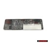 Original VW Sticker 'Attention' Change The Toothed Belt Every Km/M - 028010227E