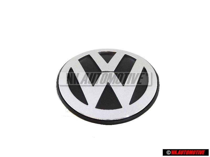 Original VW Front Bonnet Hood Badge Emblem Chrome Colours/Black - 1C0853617B ULM
