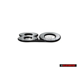 Original Audi 80 Rear Boot Badge Emblem Chrome - 811853749