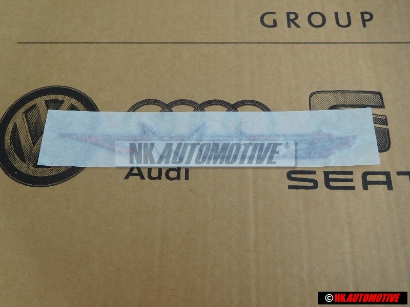 Original VW WOLF Rear Boot Badge Emblem Chrome Red - 17S853750AD54T