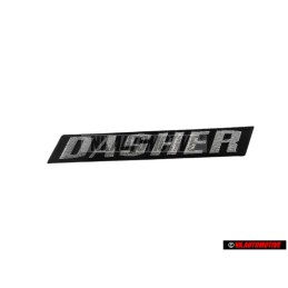 Original VW DASHER Rear Boot Badge Emblem Brushed Silver - 321853687H