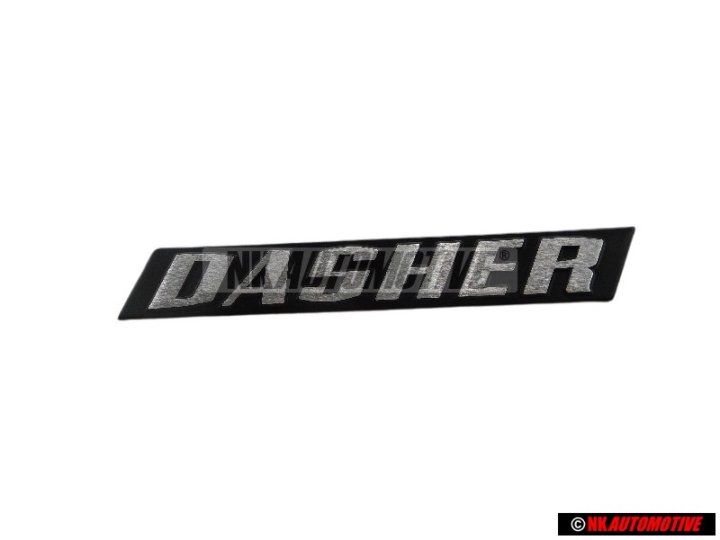 Original VW DASHER Rear Boot Badge Emblem Brushed Silver - 321853687H