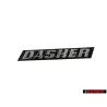 Original VW DASHER Rear Boot Badge Emblem Brushed Silver - 321853687H