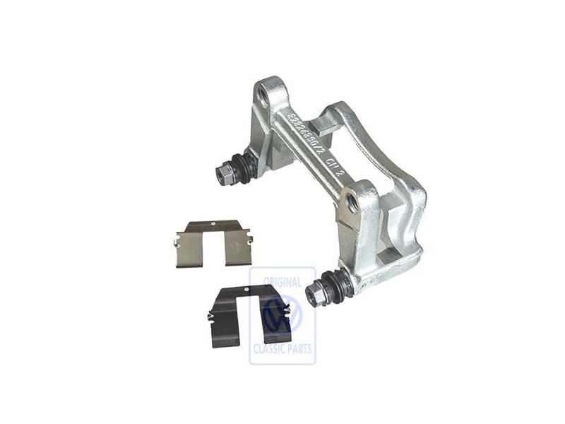 Original VW Brake Carrier With Pad Retaining Pin - 7D0615425B
