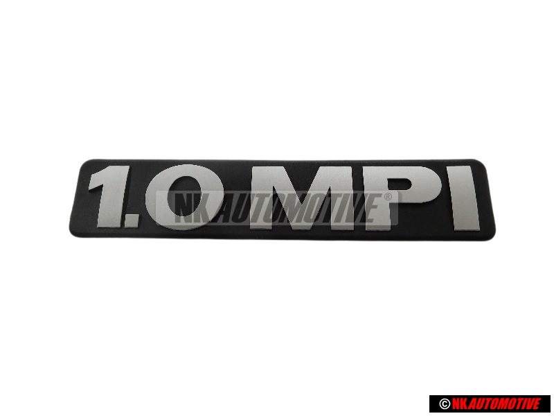 Original VW 1.0 MPI Engine Cover Badge Emblem Chrome - 030103929A
