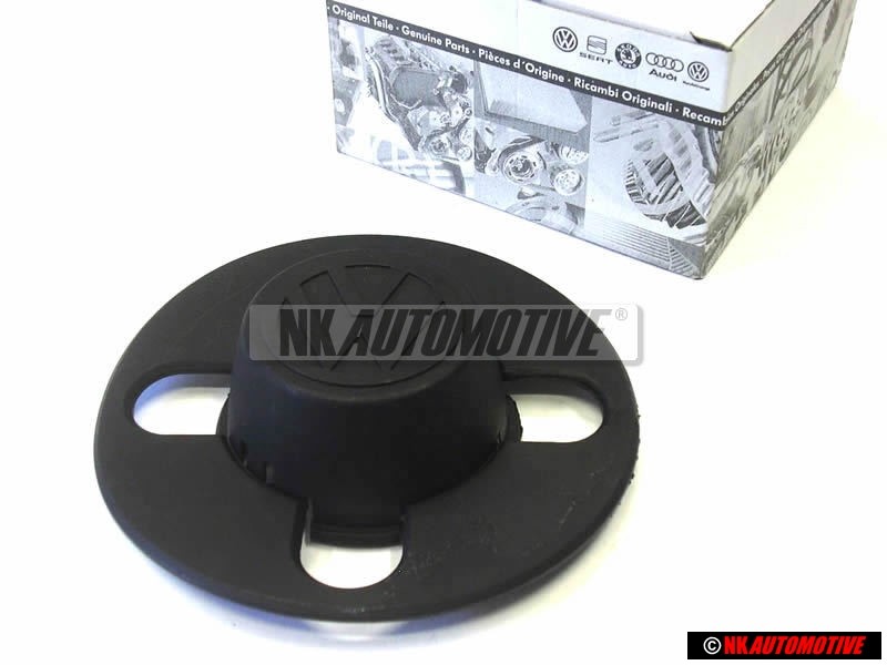 Original VW Steel Wheel Rim Centre Plastic Cap Cover Black - 871601171