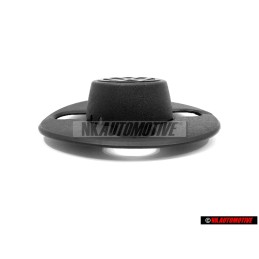 Original VW Steel Wheel Rim Centre Plastic Cap Cover Black - 871601171