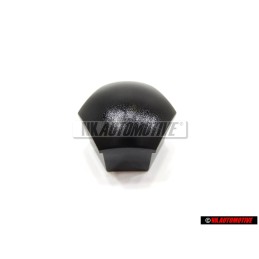 Original VW Wheel Bolt Cover Lug Nut Cap Black - 321601173A 01C