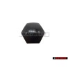 Original VW Wheel Bolt Cover Lug Nut Cap Black - 321601173A 01C