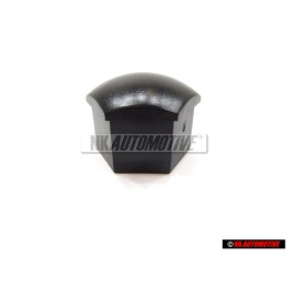 Original VW Wheel Bolt Cover Lug Nut Cap Black - 321601173A 01C