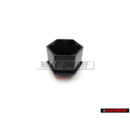 Original VW Wheel Bolt Cover Lug Nut Cap Black - 321601173A 01C
