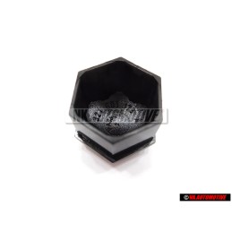 Original VW Wheel Bolt Cover Lug Nut Cap Black - 321601173A 01C