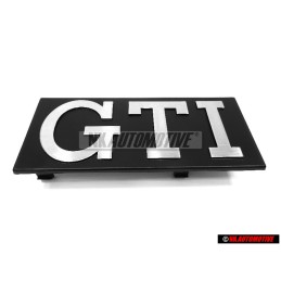 Original VW GTI Front Grill Badge Emblem Brushed Silver - 171853679